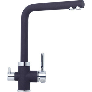 Смеситель для кухни TopZero Alphons 93 CR с подключением фильтра, коричневый/хром