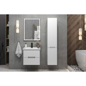 Зеркало Sanstar Oscar 60х80 подсветка, сенсор, белое (321.1-2.4.1.)