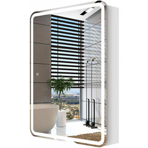 Зеркальный шкаф Sanstar Altea 60х80 подсветка, сенсор, белый (324.1-2.4.1.)