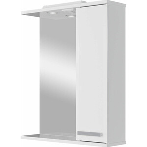 Зеркало-шкаф Sanstar Аура 70х70 с подсветкой, белый (293.1-2.4.1.)