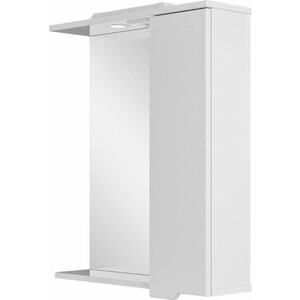 Зеркало-шкаф Sanstar Лайн 60х75 с подсветкой, белый (143.1-2.5.1.)