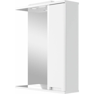 Зеркало-шкаф Sanstar Ориана 60х75 с подсветкой, белый (278.1-2.4.1.)