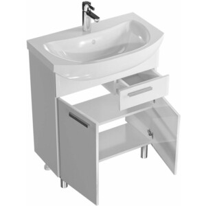 Тумба под раковину Sanstar Аура 70х30 белая (298.1-1.4.1.)