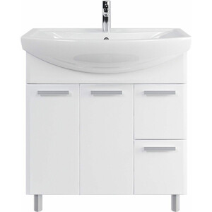 Тумба под раковину Sanstar Аура 80х30 белая (299.1-1.4.1.)