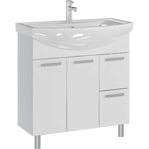 Тумба под раковину Sanstar Аура 80х30 белая (299.1-1.4.1.)