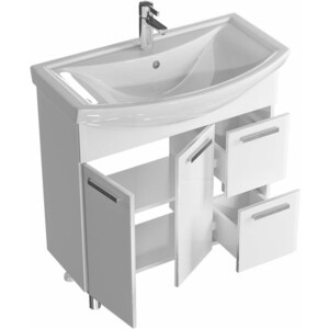 Тумба под раковину Sanstar Аура 80х30 белая (299.1-1.4.1.)