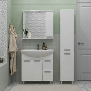 Тумба под раковину Sanstar Аура 80х30 белая (299.1-1.4.1.)