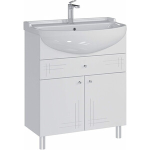 Тумба под раковину Sanstar Июнь 70х30 белая (3.1-1.4.1.)