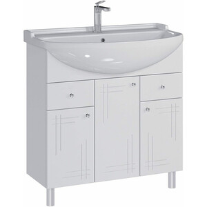 Тумба под раковину Sanstar Июнь 80х30 белая (343.1-1.4.1.)