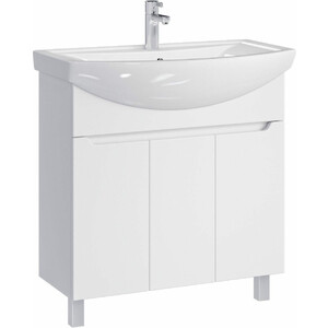 Тумба под раковину Sanstar Лайн 80х30 белая (133.1-1.5.1.)