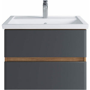 Тумба под раковину Sanstar Инфинити 70х45 дуб сонома светлый/графит софт (394.1-1.4.1.)