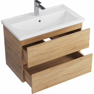 Тумба под раковину Sanstar Тоскана 80х45 дуб сонома светлый (395.1-1.4.1.)