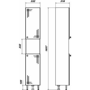 Пенал Sanstar Июнь 35х185 белый (8.1-3.4.1.)