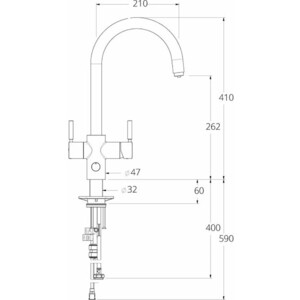Смеситель для кухни InSinkErator AquaHot с системой мгновенного приготовления кипяченой воды, хром (F-4N1J-C)