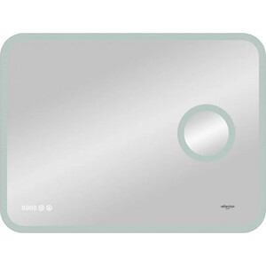 Зеркало Reflection Point 80х70 подсветка, сенсор, часы (RF4513PT)