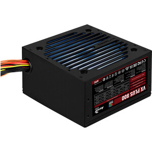 Блок питания Aerocool 800W VX PLUS 800W (ATX, RGB, 20+4 pin, 120mm fan, 6xSATA) (VX PLUS 800 RGB)