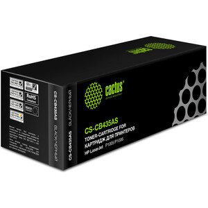 Картридж Cactus CS-CB435AS black ((1500стр.) для HP LaserJet P1005/P1006) (CS-CB435AS)