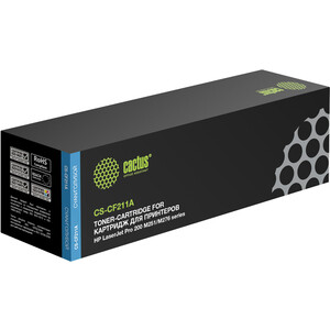 Картридж Cactus CS-CF211A blue ((1800стр.) для HP LaserJet Pro 200 M251/M276) (CS-CF211A)
