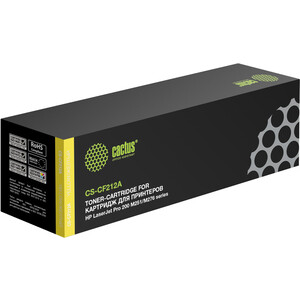 Картридж Cactus CS-CF212A yellow ((1800стр.) для HP LaserJet Pro 200 M251/M276) (CS-CF212A)