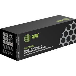 Картридж Cactus CS-TK3160 black ((12500стр.) для Kyocera Ecosys P3045dn/P3050dn/P3055dn/P3060dn) (CS-TK3160)