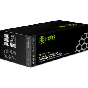 Картридж Cactus CS-TK3190 black ((25000стр. для Kyocera Ecosys P3055dn/P3060dn/M3655idn/M3660idn) (TK-3190)