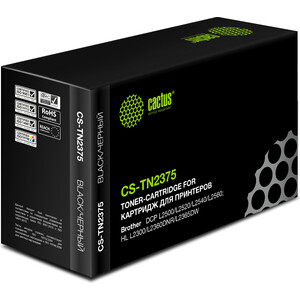 Картридж Cactus CS-TN2375 black ((2600стр.) для Brother DCP L2500/L2520/L2540/L2560) (CS-TN2375)