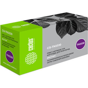 Картридж Cactus CS-TN3330 TN-3330 black ((3000стр.) для Brother HL-5440D/5450DN/5470DW/6180) (CS-TN3330)