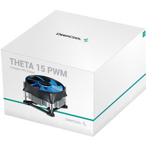 Кулер для процессора DeepCool THETA 15 PWM (Soc-1150/1155/1156, 4pin, Al, 95W, винты, низкопрофильный) (DP-ICAS-T15P)