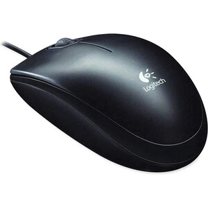 Мышь Logitech B100 black (USB, оптическая, 800dpi, 2but) (910-0055477)