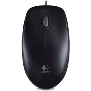 Мышь Logitech B100 black (USB, оптическая, 800dpi, 2but) (910-006605)