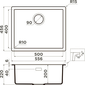 Кухонная мойка Omoikiri Yamakawa 55 Integra-WG wind green (4997259)