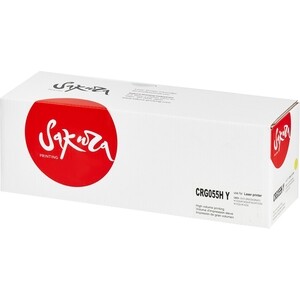 Картридж Sakura 055HY (3017C002) для Canon, желтый, 5900 к.