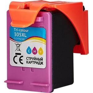 Картридж Sakura 3YM63AE (№305XL Tri-colour) для HP, триколор, 11,6 мл., 200 к.