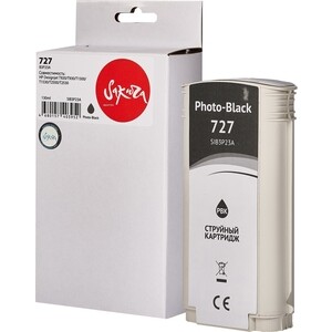 Картридж Sakura B3P23A (№727 Photo Black) для HP, фото-черный, 130 мл.