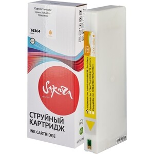 Картридж Sakura C13T636400 (T6364 Yellow) для Epson, желтый, 700 мл.