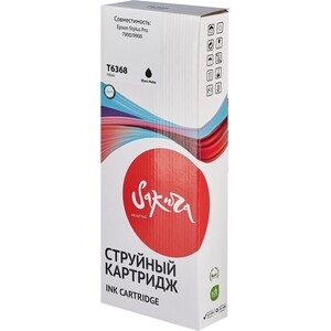 Картридж Sakura C13T636800 (T6368 Matte Black) для Epson, черный матовый, 700 мл.