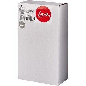 Картридж Sakura C9370A (№72 Photo Black) для HP, фото-черный, 130 мл.