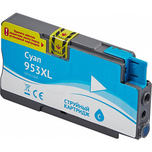 Картридж Sakura F6U16AE (№953XL Cyan) для HP, голубой, 26 мл., 1600 к.