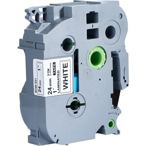 Кассета с лентой Sakura TZE251 для Brother, черный на белом, 24мм/8м, наклейка