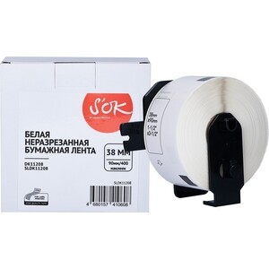 Лента Sakura DK11208 для Brother, 38мм/400 наклеек