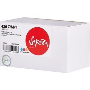 Набор картриджей Sakura 4557B006 (426 C/M/Y) Sakura набор струйных картриджей для Canon, мультипак, 800/650/720 к.