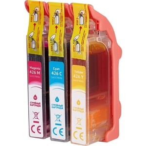 Набор картриджей Sakura 4557B006 (426 C/M/Y) Sakura набор струйных картриджей для Canon, мультипак, 800/650/720 к.