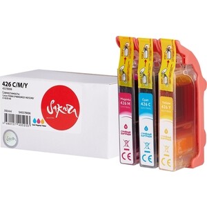 Набор картриджей Sakura 4557B006 (426 C/M/Y) Sakura набор струйных картриджей для Canon, мультипак, 800/650/720 к.