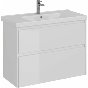 Тумба под раковину Lemark Combi 100х45 белый глянец (LM03C100T)