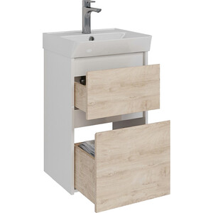 Тумба под раковину Lemark Combi 45х35 дуб кантри/белый глянец (LM03C45T-dub)