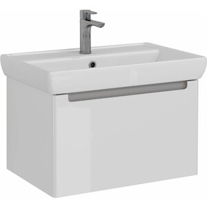 Тумба под раковину Lemark Buno mini 70х45 белый глянец (LM05BM70T)