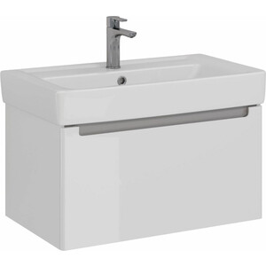 Тумба под раковину Lemark Buno mini 80х45 белый глянец (LM05BM80T)