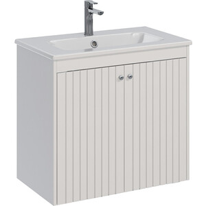 Тумба под раковину Lemark Romance 80х45 белый глянец (LM07R80T)