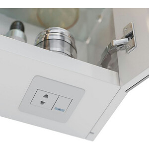 Зеркальный шкаф Lemark Zenon 50х80 левый, с подсветкой, белый глянец (LM50ZS-Z)