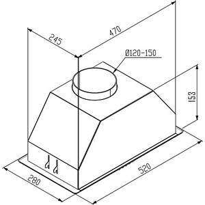 Вытяжка встраиваемая Korting KHI 6416 N